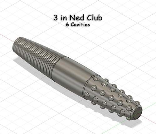 3 in Ned Club - 6 Cavity Mold