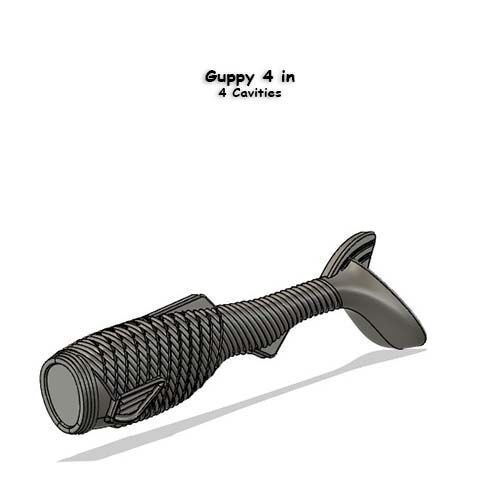Guppy 4 In - 4 Cavity Mold