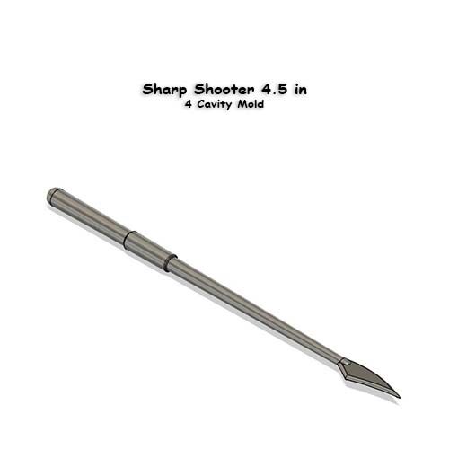 Sharp Shooter 4.5 in - 4 Cavity Mold